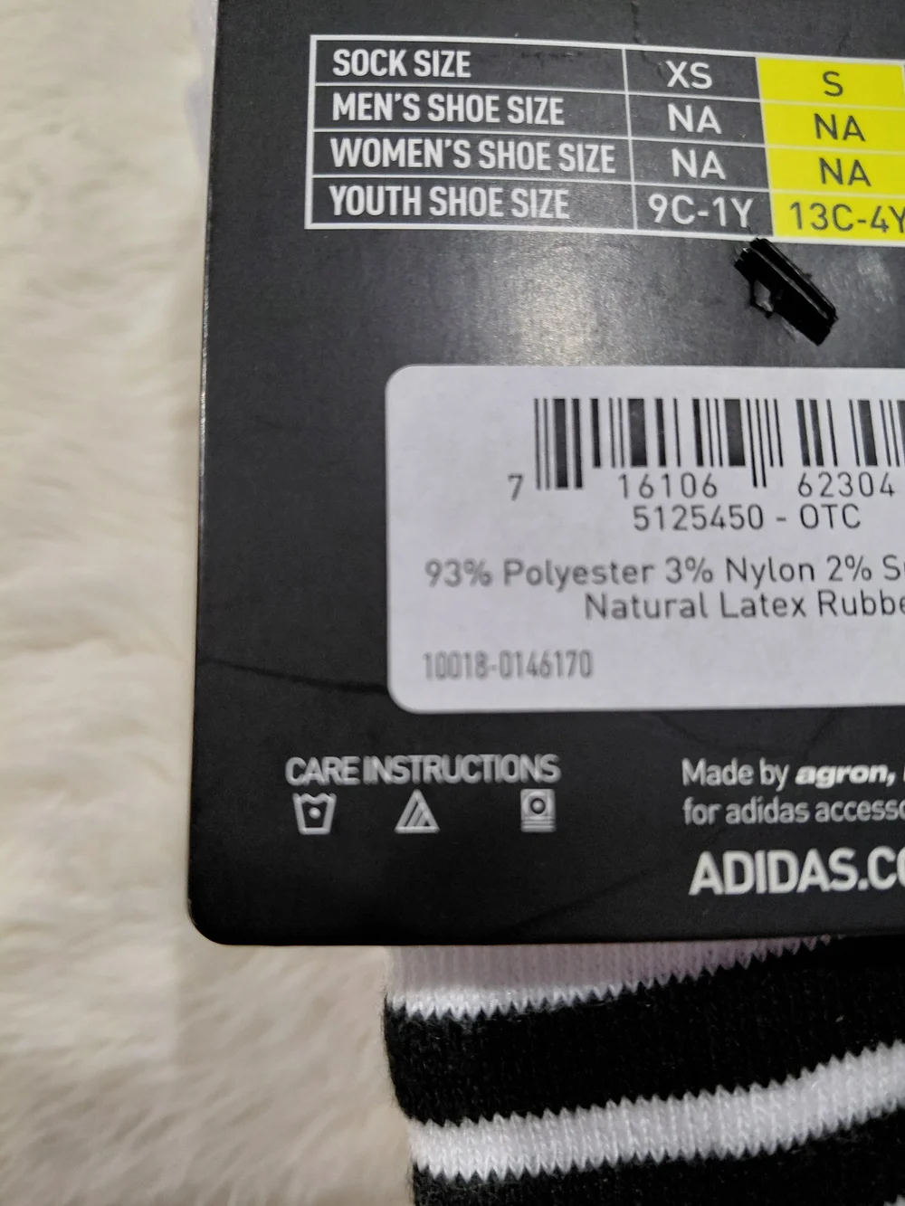 NWT Adidas Multi-Sport White & Black Crew Socks - 2 Pair